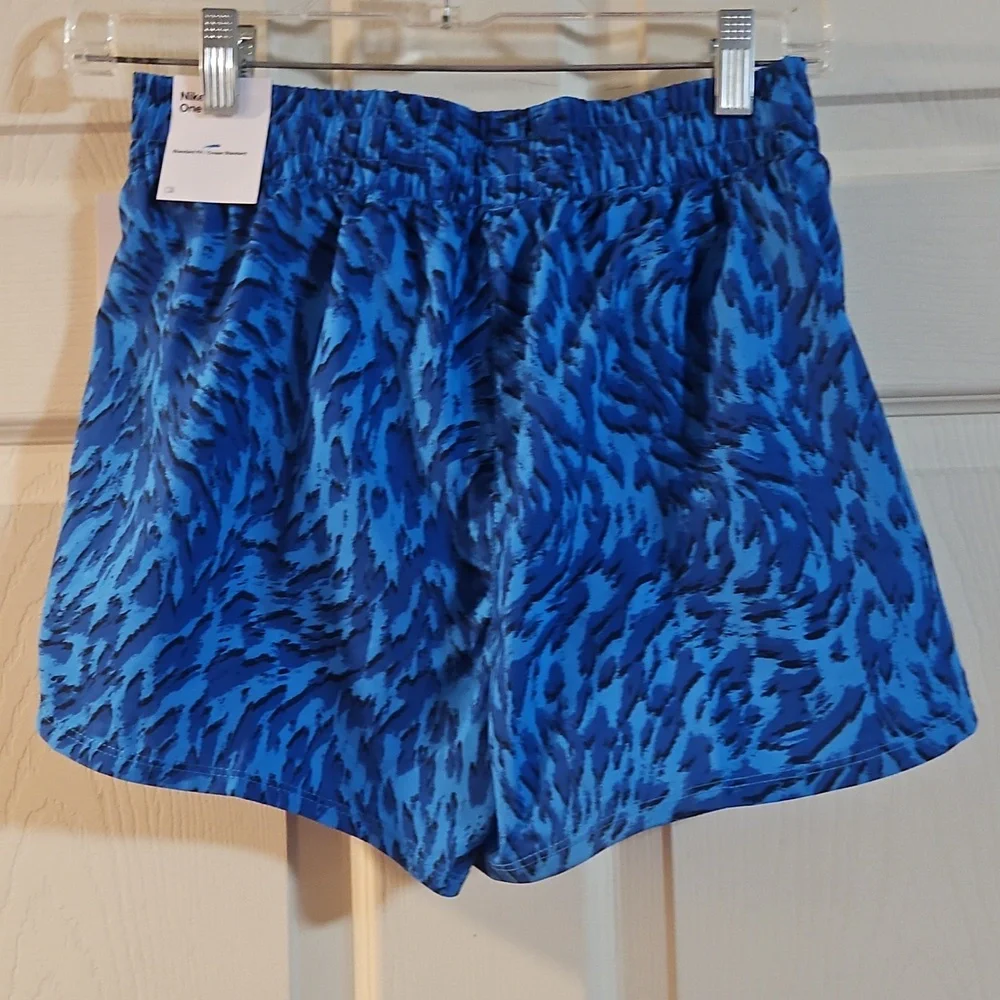 Nike Girls’ One Woven High Rise Printed Shorts: BLUE: NEW WITH TAGS: SIZE XS